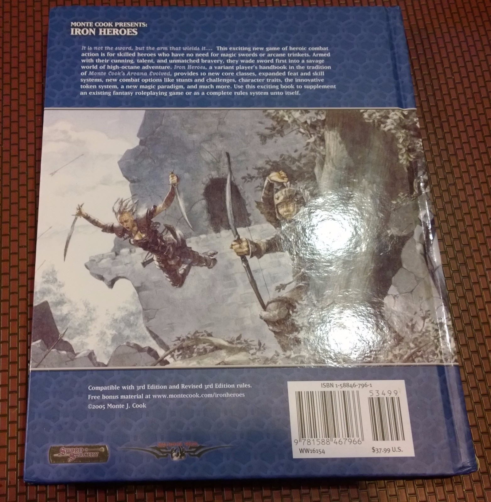 Monte Cook Presents Iron Heroes HC variant players handbook by Mike Mearls