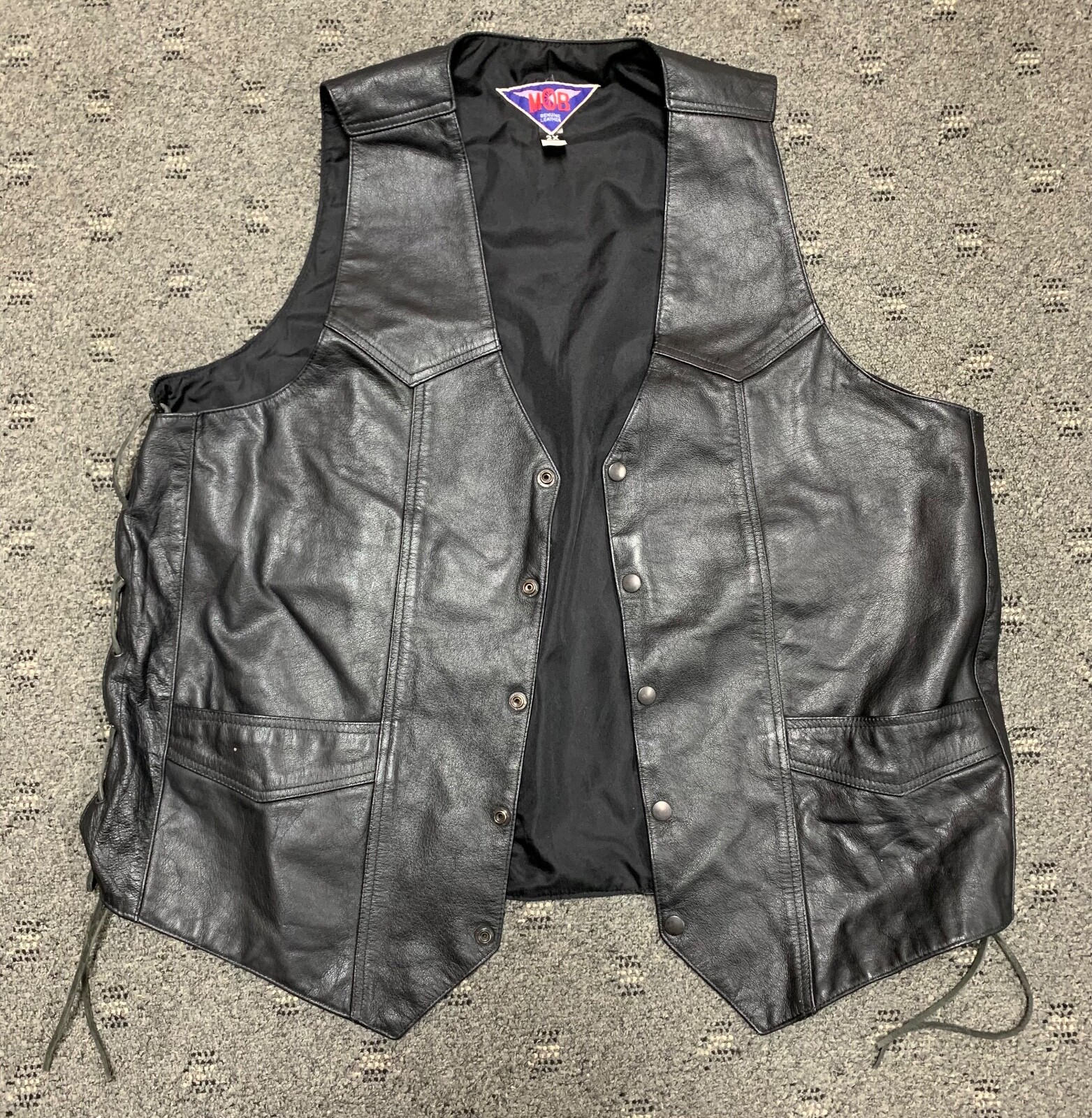 XXL】Supreme/Toy Machine Leather Vest Supreme Toy Machine