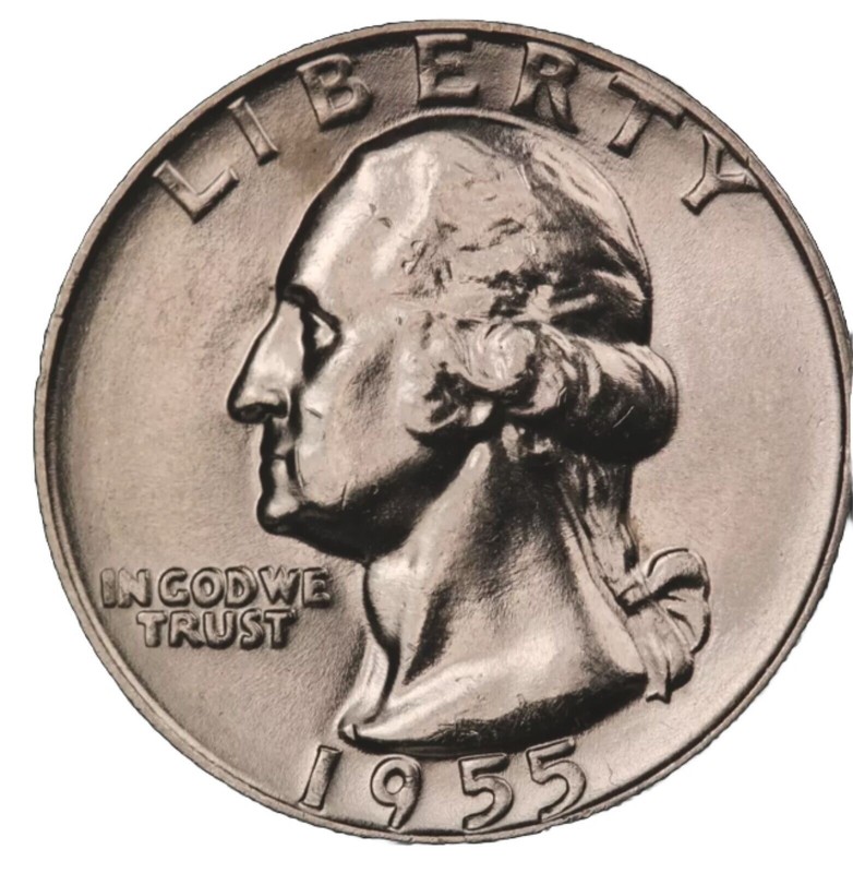 1955-D SUPERB GEM BU WASHINGTON QUARTER FRESH FROM ORIGINAL