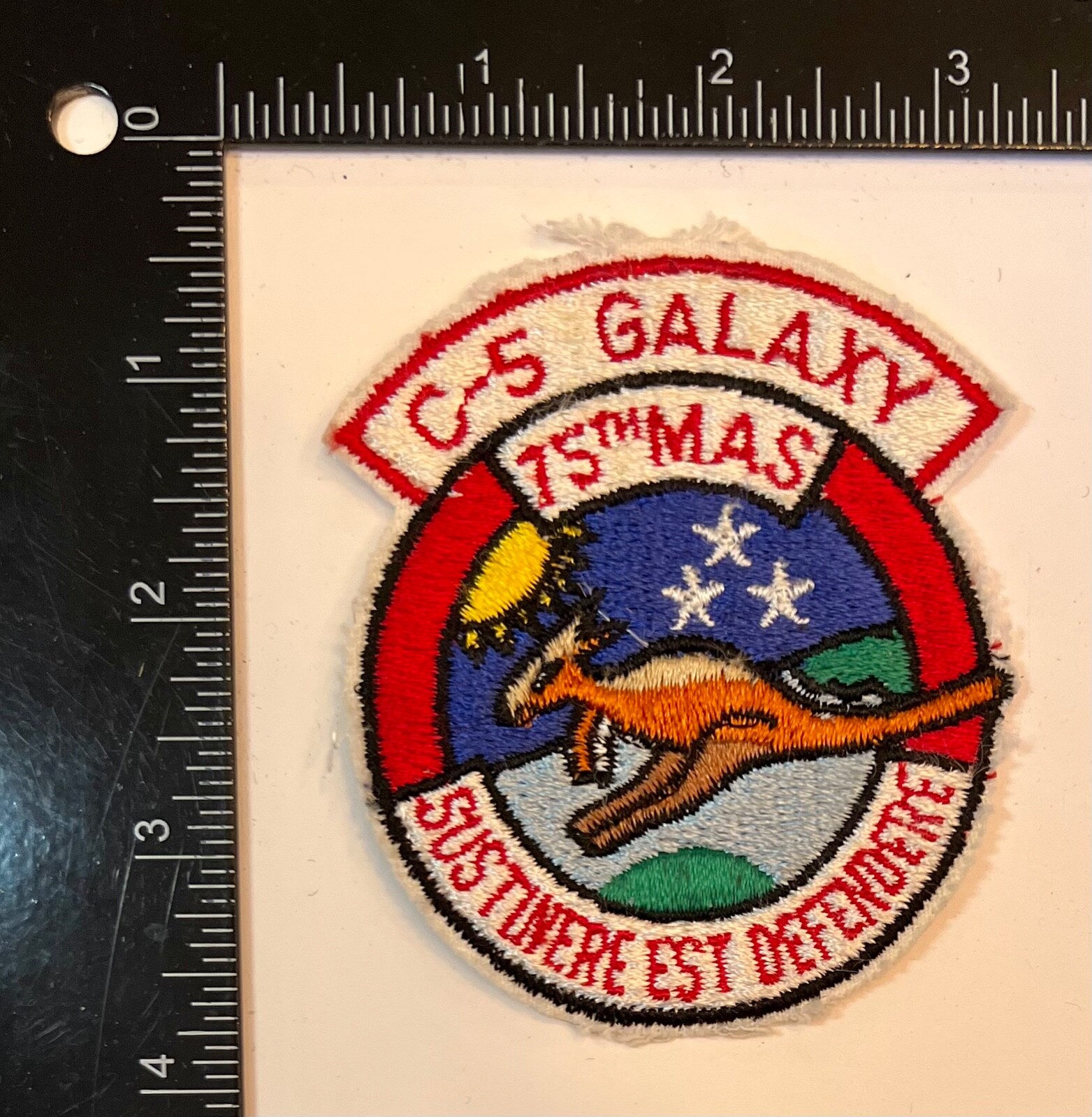 USAF 22d AIRLIFT SQ C-5 PVCパッチ Lockheed Martin® C-5 Galaxy® Silhouette PVC Shoulder Patch