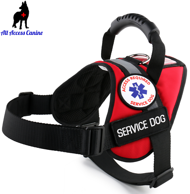 Service Dog Support Dog Therapy Dog Vest Harness ID Pocket ALL ACCESS CANINE eBay