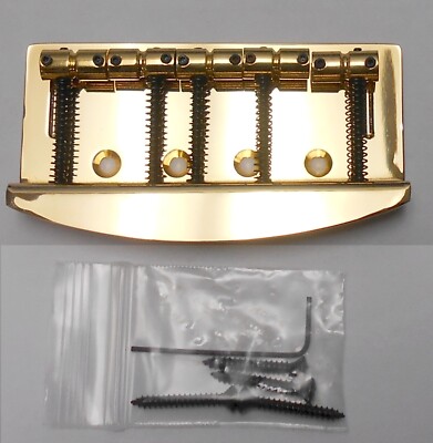 Hipshot 5 String Vintage Bass Bridge .669 spacing Gold - BLEMISHED