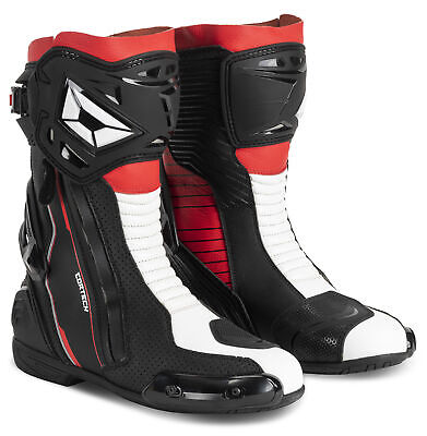 Cortech Adrenaline GP Mens Black Red Motorcycle Racing Boots