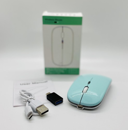 With Usb Receiver Teal Blue