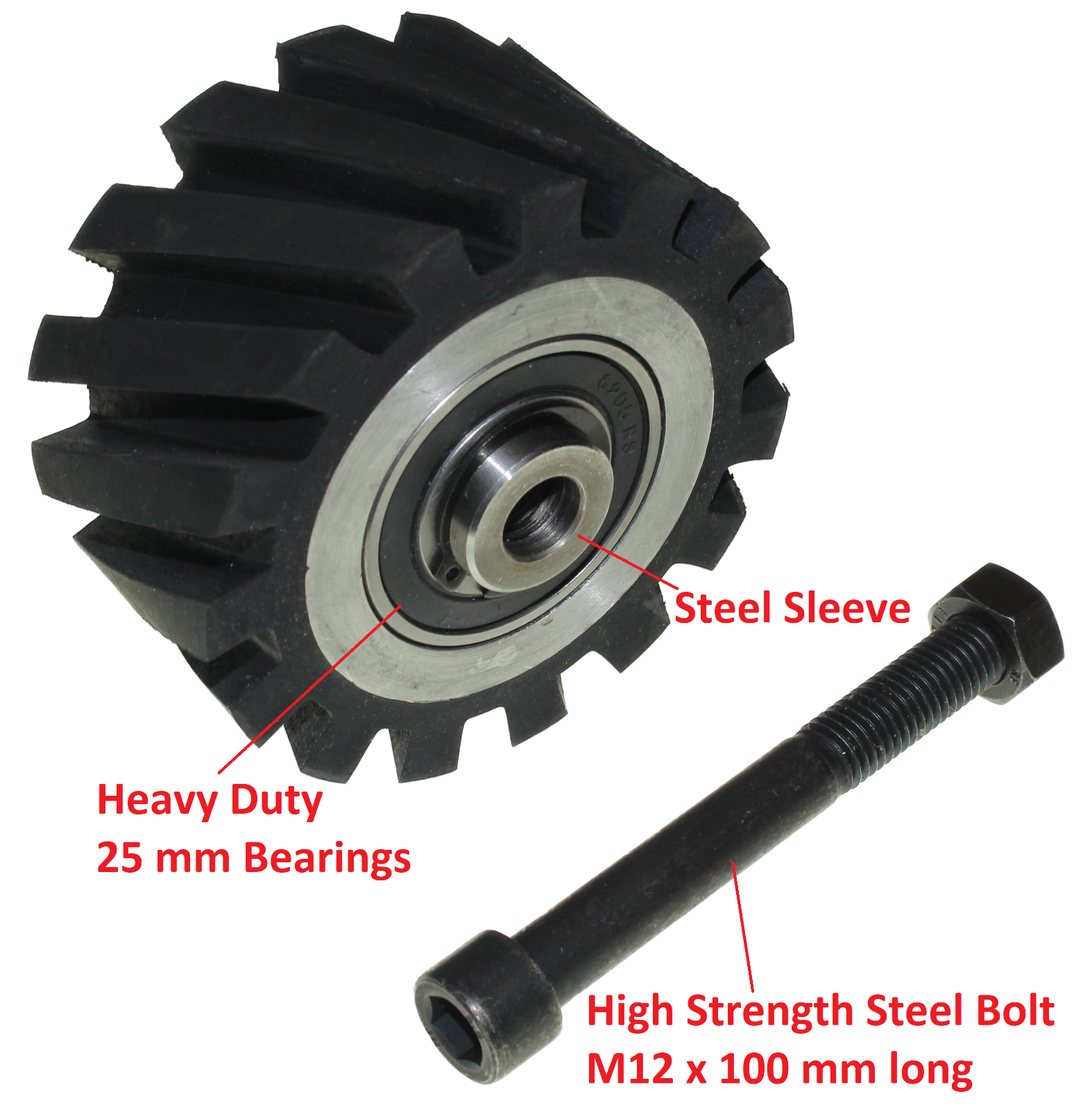 2x72" Belt Grinder-100 mm- 4" Contact Wheel Serrated Rubber-50 mm Wide +Adapter