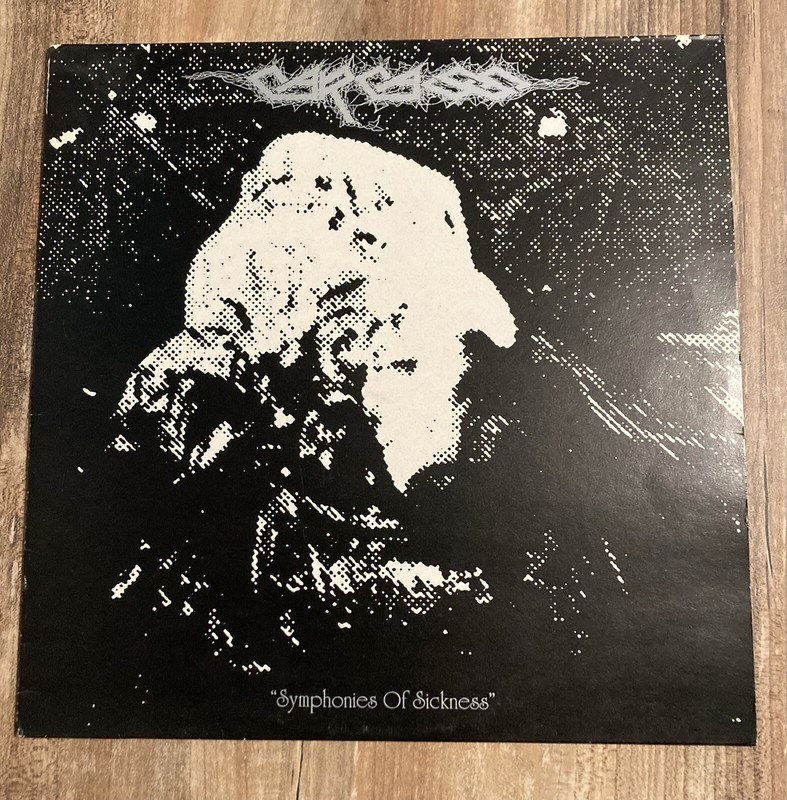 Carcass - Symphonies Of Sickness,Limited Red Translucent Vinyl, 1.Press Gb 1989