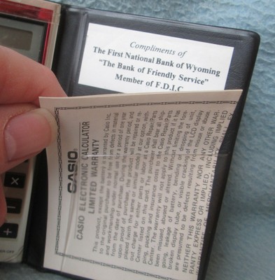 VINTAGE CASIO LC-402 POCKET CALCULATOR