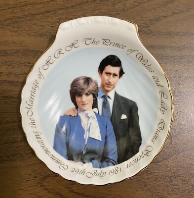 CHARLES & DIANA'S Commemorating Their Marriage 4 1/2'' x 5'' PLATE 7/29/81