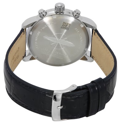 Pre-owned Zeppelin Lz 14 Marine Chronograph Black Dial Quartz Men's Watch 88882