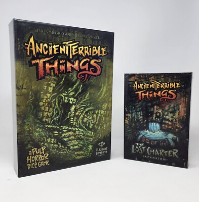 Ancient Terrible Things 2nd Edition Board Game + The Lost Charter Expansion- NEW