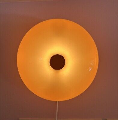 NEW IKEA VARMBLIXT LED Table/Wall Donut Lamp Orange Glass/Round Sabine Marcelis