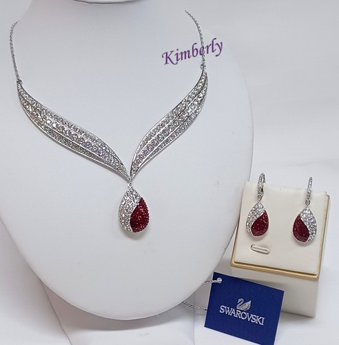 SWAROVSKI Ladt Offer ‼️ Una set, Mixed cuts, Clover, Pink, Rose gold-tone plated