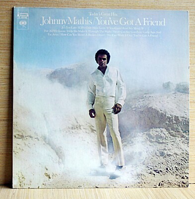 1972 Columbia JOHNNY MATHIS album YOU'VE GOT A FRIEND super clean LP ex+ BEATLES