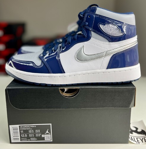 NEW Nike Air Jordan 1 High Golf Patent Midnight Navy | Size