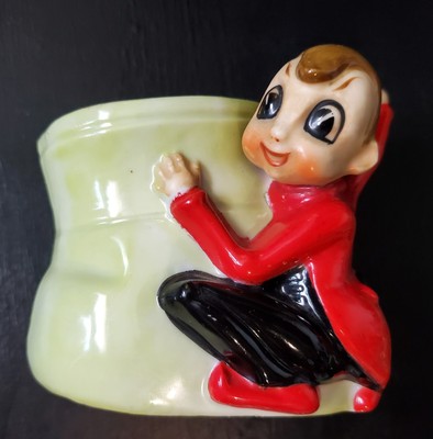 Vintage Cute Pixie Elf Planter Acme China Company Made in Japan 