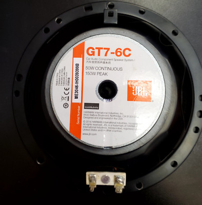 JBL GT7-6C GT7 Series 6-1/2'' component speaker (SINGLE SPEAKER ONLY)