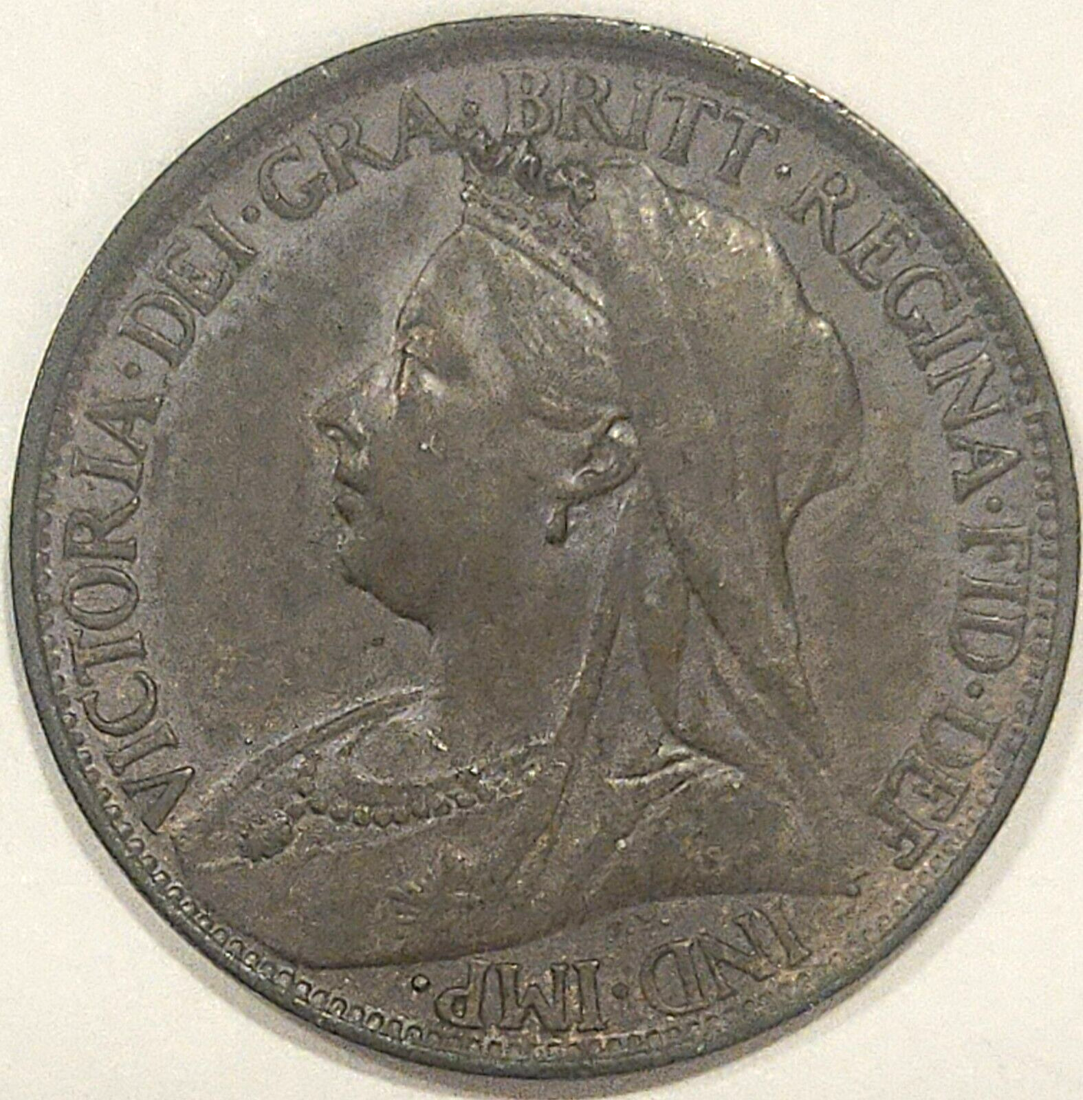 イギリス　ヴィクトリアファージング（1/4ペニー）1861年 NGCXF45BN イギリス・ヴィクトリア Farthing(1/4 Penny )銅貨 1861年 NGC