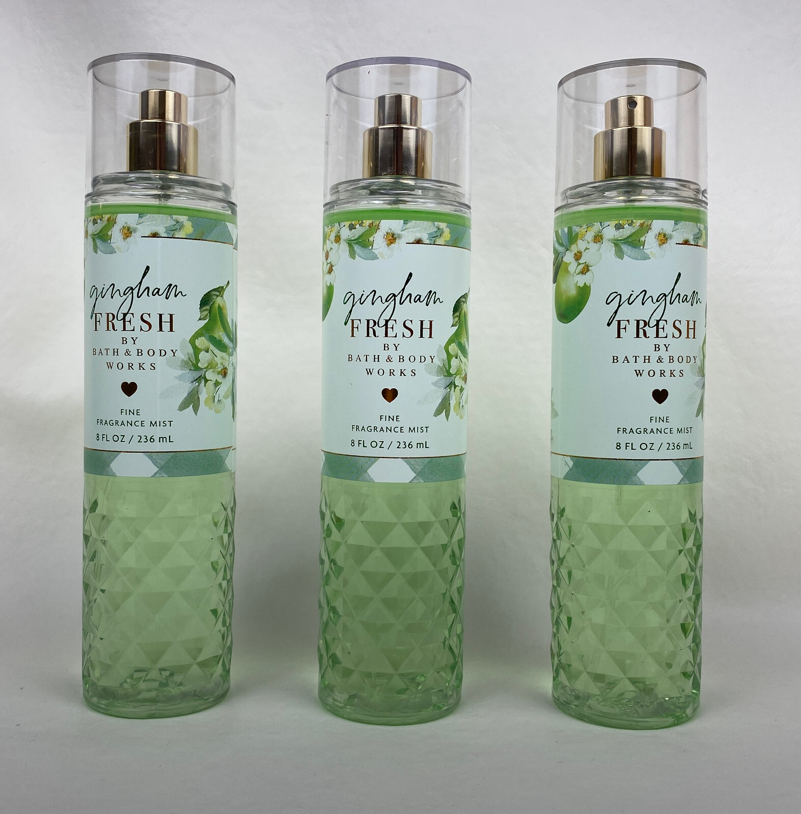 3 Bath & Body Works Gingham Fresh Fine Fragrance Mist Sprays
