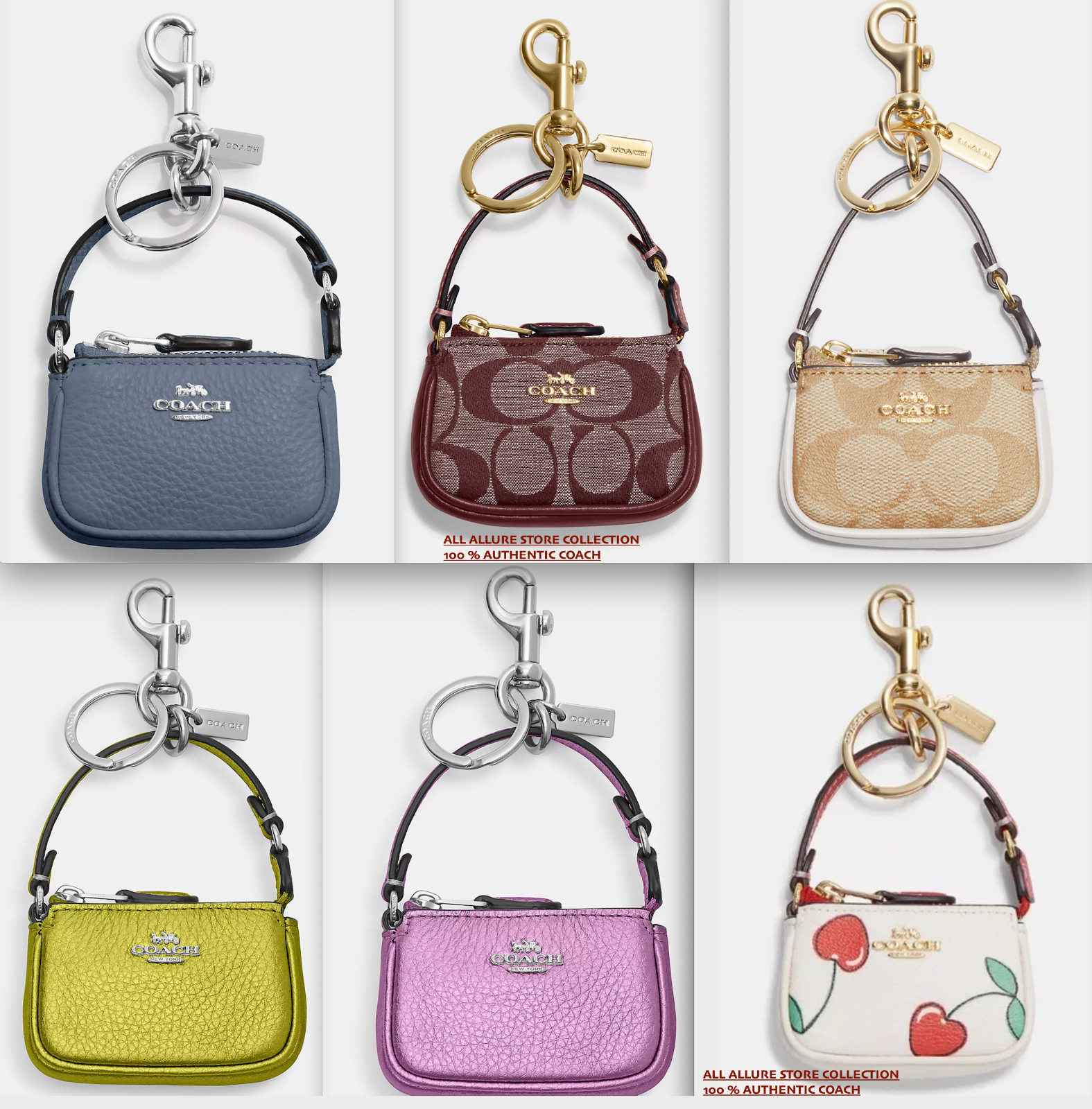 【 新品 】コーチCOACH ミニ ノリータ バッグ チャーム ライトミスト 公式】コーチアウトレット | ミニ ノリータ バッグ チャーム