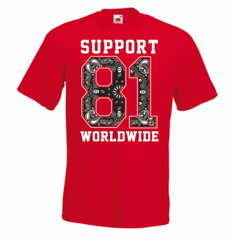 Hells Angels Support 81 Big Red Machine T-Shirt 