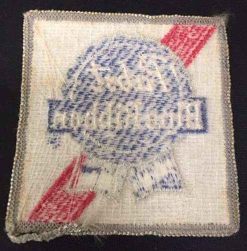 Pabst Blue Ribbon Vintage Sewn On Patch