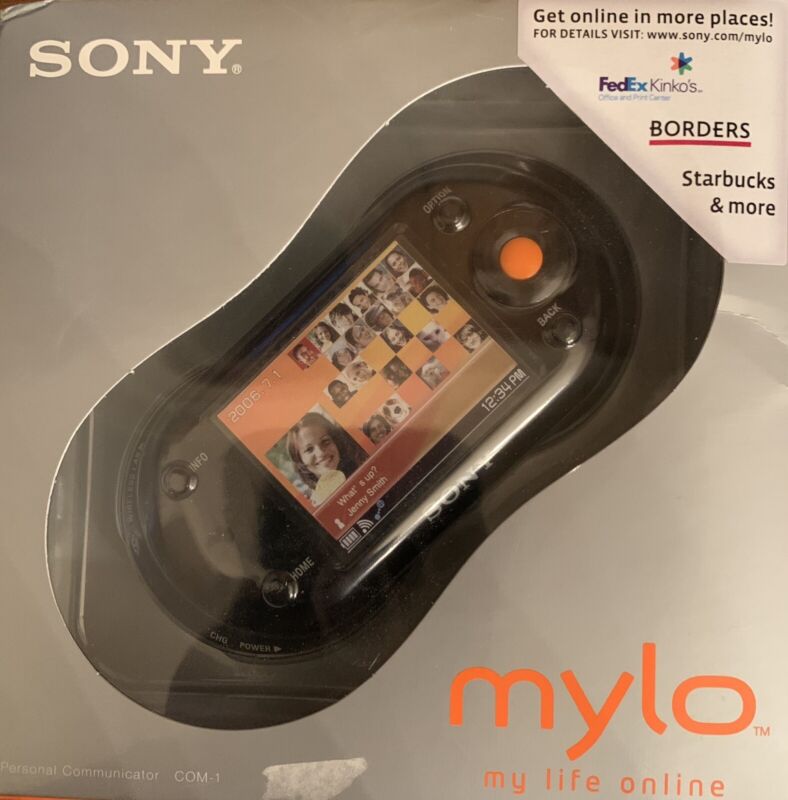Sony Mylo Personal Communicator COM-1/B Brand New In Sealed Box.