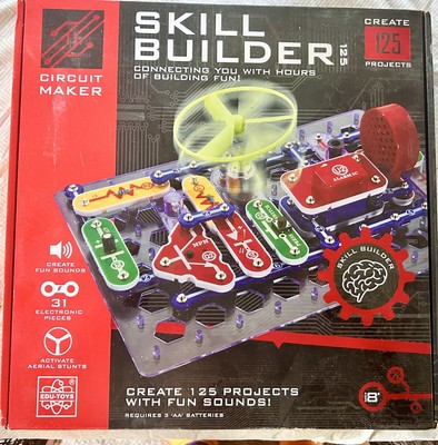 NIB Elenco Circuit Maker Skill Builder 125 Projects Edu Toys Fun Sounds