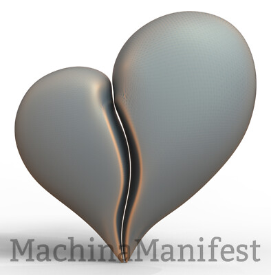 3D Model STL File for CNC Router/Laser & 3D Printer 2969. HEART