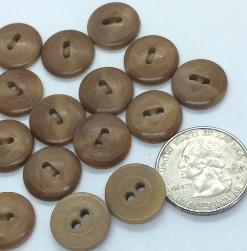 Vintage Vegetable Ivory Buttons Set Of 17 Tagua Nut 5/8”