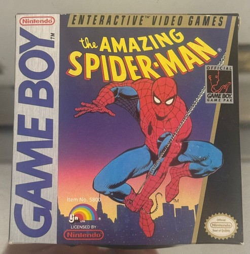 【美品・箱説付】ゲームボーイ　SPIDER-MAN スパイダーマン The Amazing Spiderman Nintendo Gameboy Spider-man Game Boy