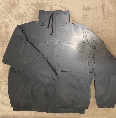 Fear of God Essentials 3M Puffer Jacket Black Reflective