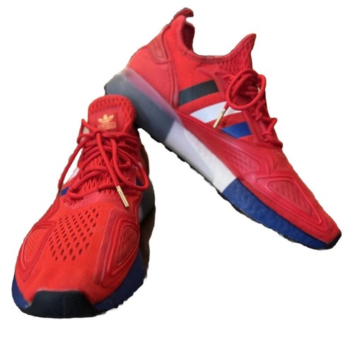 Men's Size 11.5 ADIDAS Originals ZX 2K BOOST Sneakers! Red