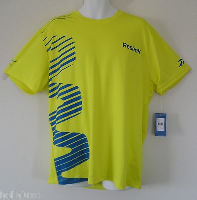 NWT~Reebok XNA CREW PLAY DRY TEE Graphic one Running Gym series Shirt~Mens sz XL