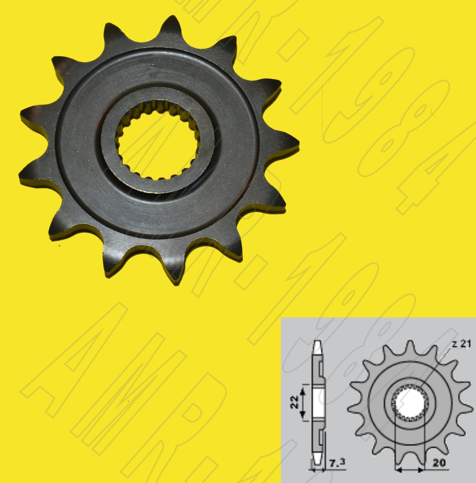 PIGNONE PBR  ACCIAIO Z 12  PER HONDA CRF 250 - HM 250 CRF P.520 2120