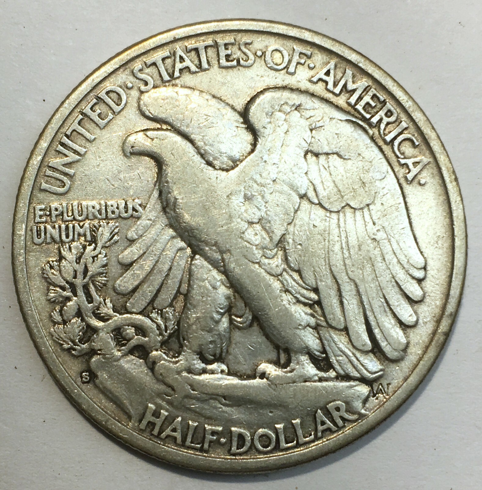 1927-S Walking Liberty Half Dollar - Nice mid grade
