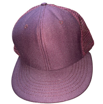 Vintage DeLong Snapback Blank Hat Cap Size Large Made in USA