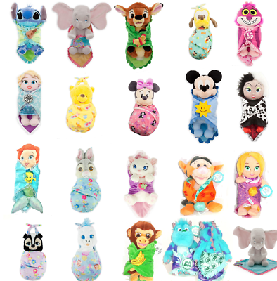 Disney Babies Plush in a Blanket Pouch Theme Parks New