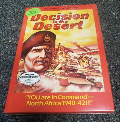 Atari 400 800 XL XE - Decision In The Desert - 48k disk - New NOS - Sealed 