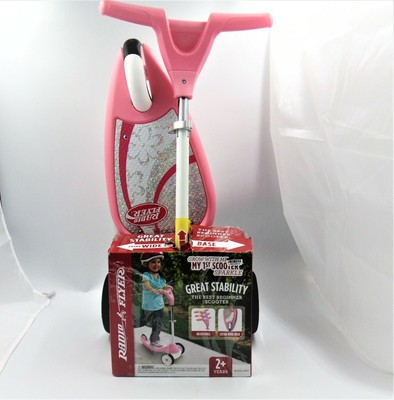 radio flyer grow with me my 1st scooter sparkle pink