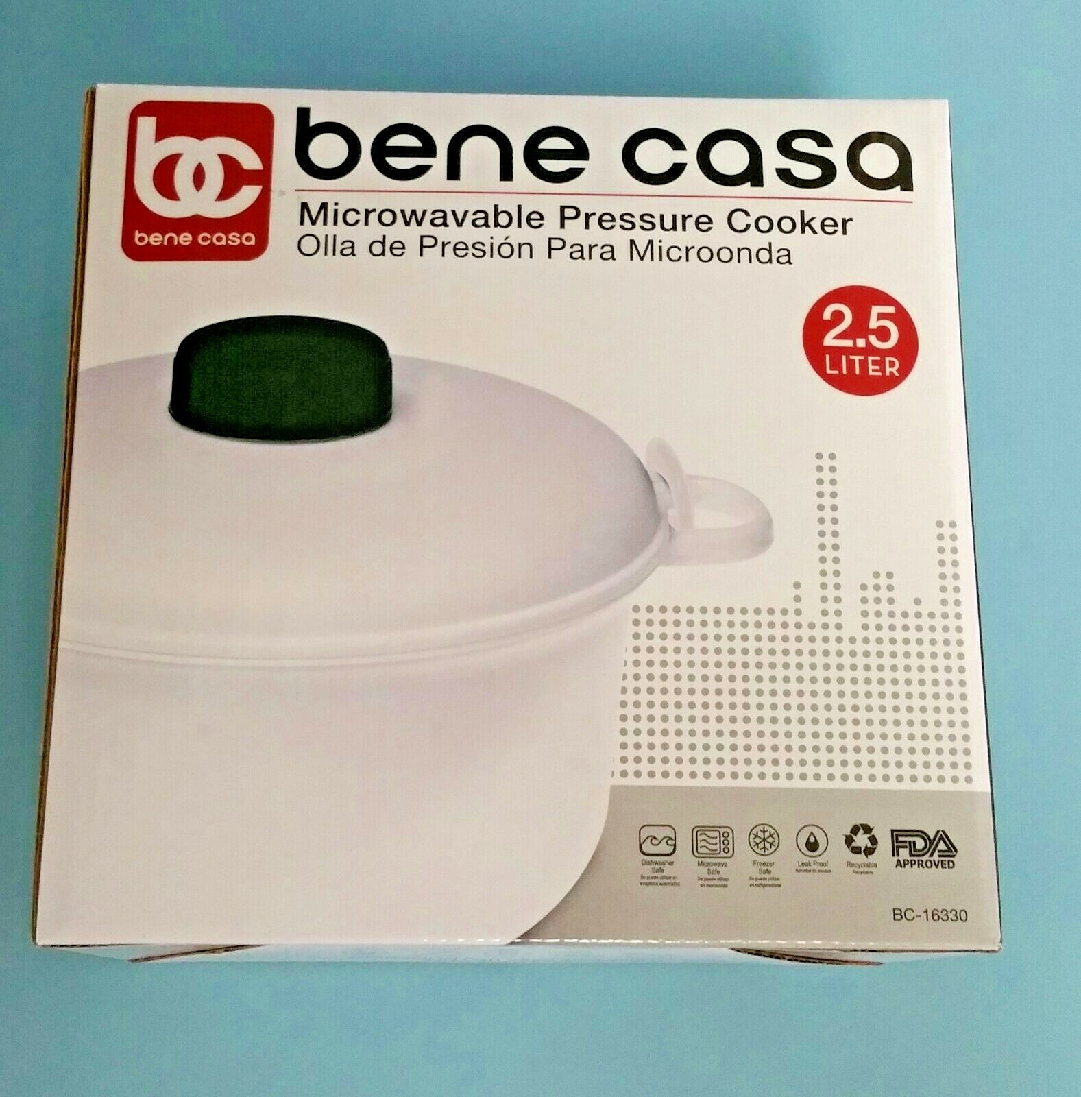 . Olla De Bene Casa Microwavable Pressure Cooker