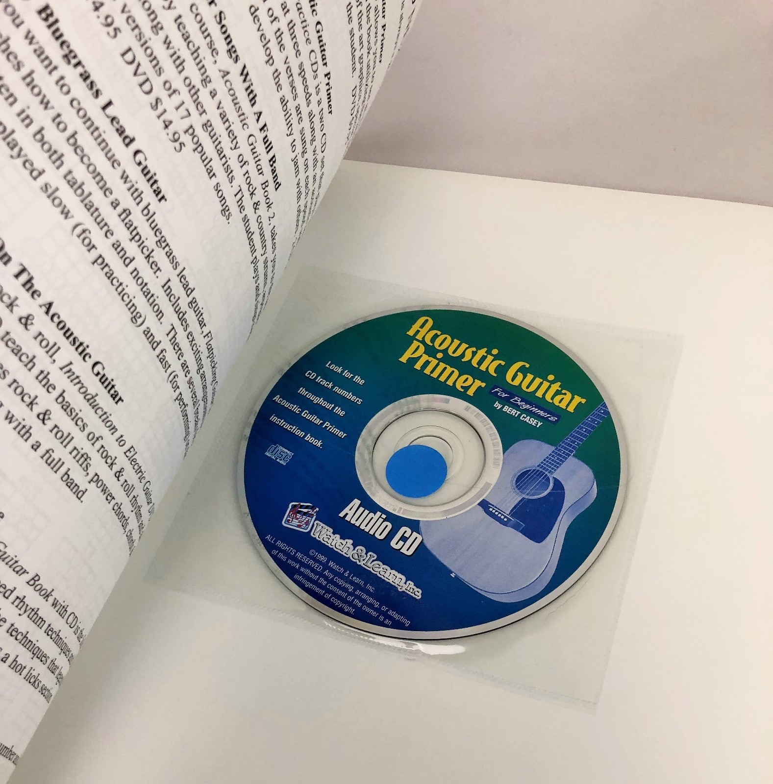 Watch & Learn Acoustic Guitar Primer Book NEW