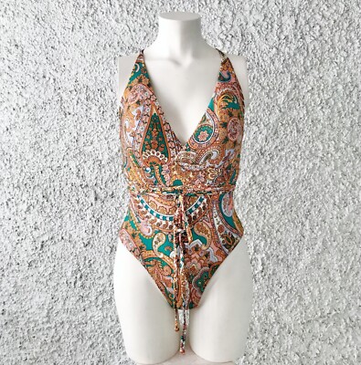 GOLDENLADY GOLDENPOINT BIKINI INTERO COSTUME PAISLEY BOEMO BOHEM FANTASIA ARANCI