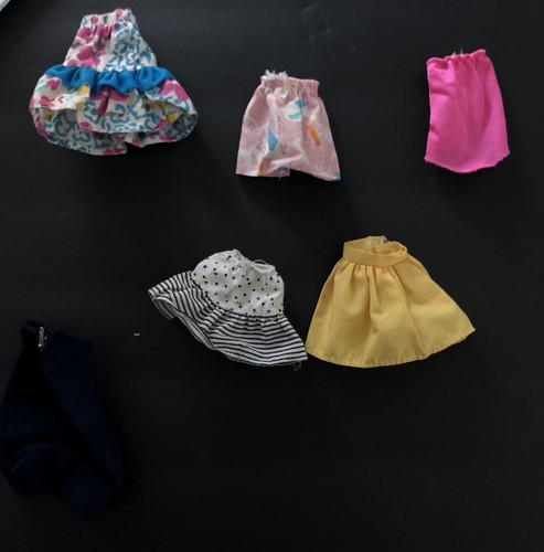 Vintage Barbie 12 PIECE  Shorts Hula Skirts Bottoms 1960s 1970s Doll clothes