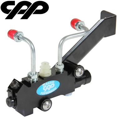 4 WHEEL DISC BRAKE GM STYLE BLACK PROPORTIONING VALVE WITH SIDE MOUNT BRACKET