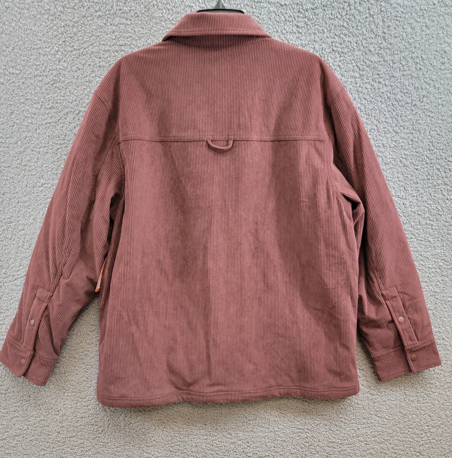 BASS OUTDOOR Relaxed Fit Corduroy Shirt Jacket Men's M Rum Raisin Point Collar - Picture 5 of 19