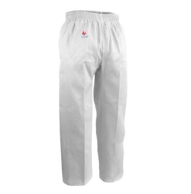 Karate Pants Adult White Black Martial Arts Trousers Training Pants