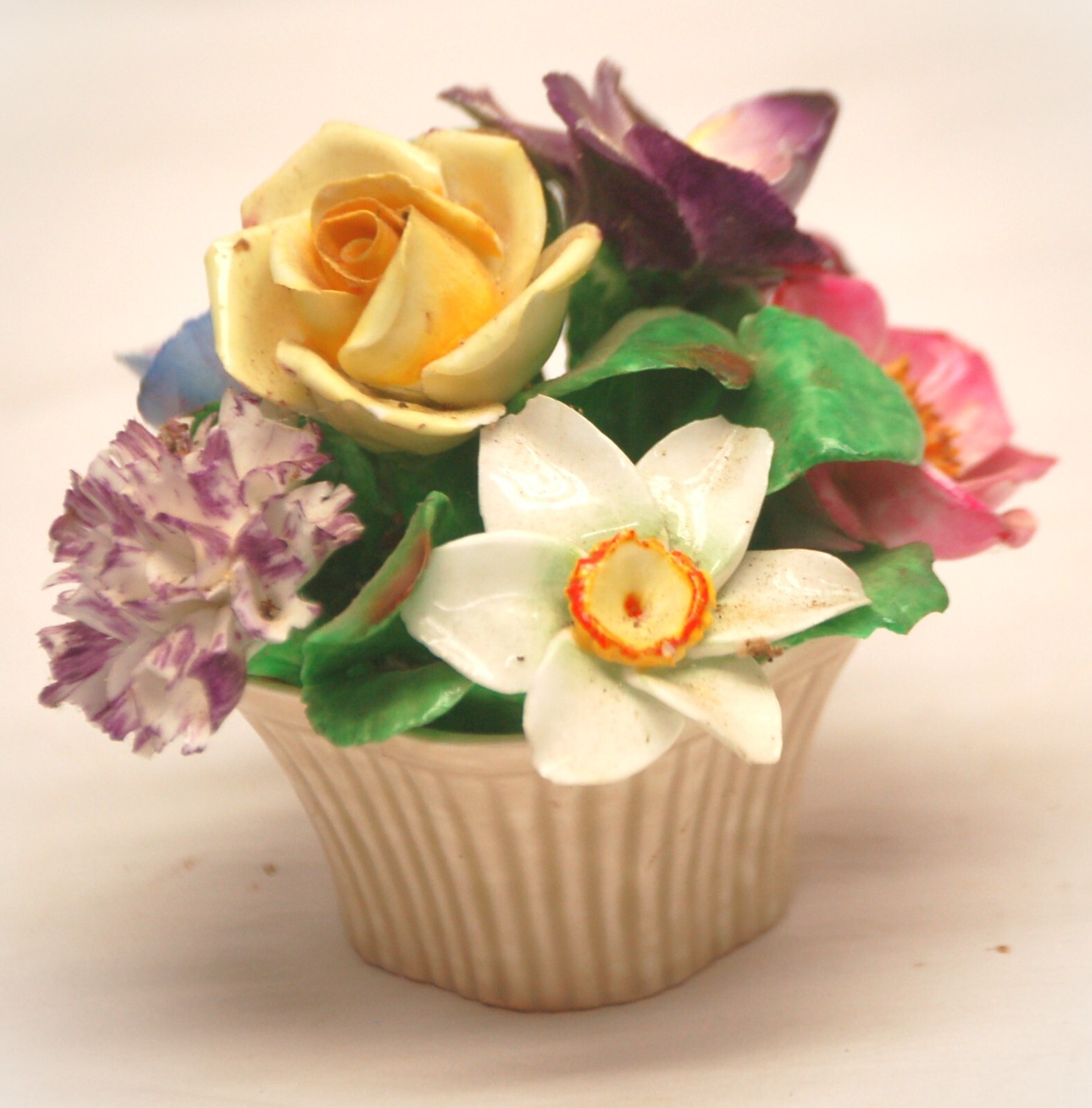 フラワーバスケット 3点セット  Coalport コールポート コールポート | antique FEELPORT アンティーク食器の専門店