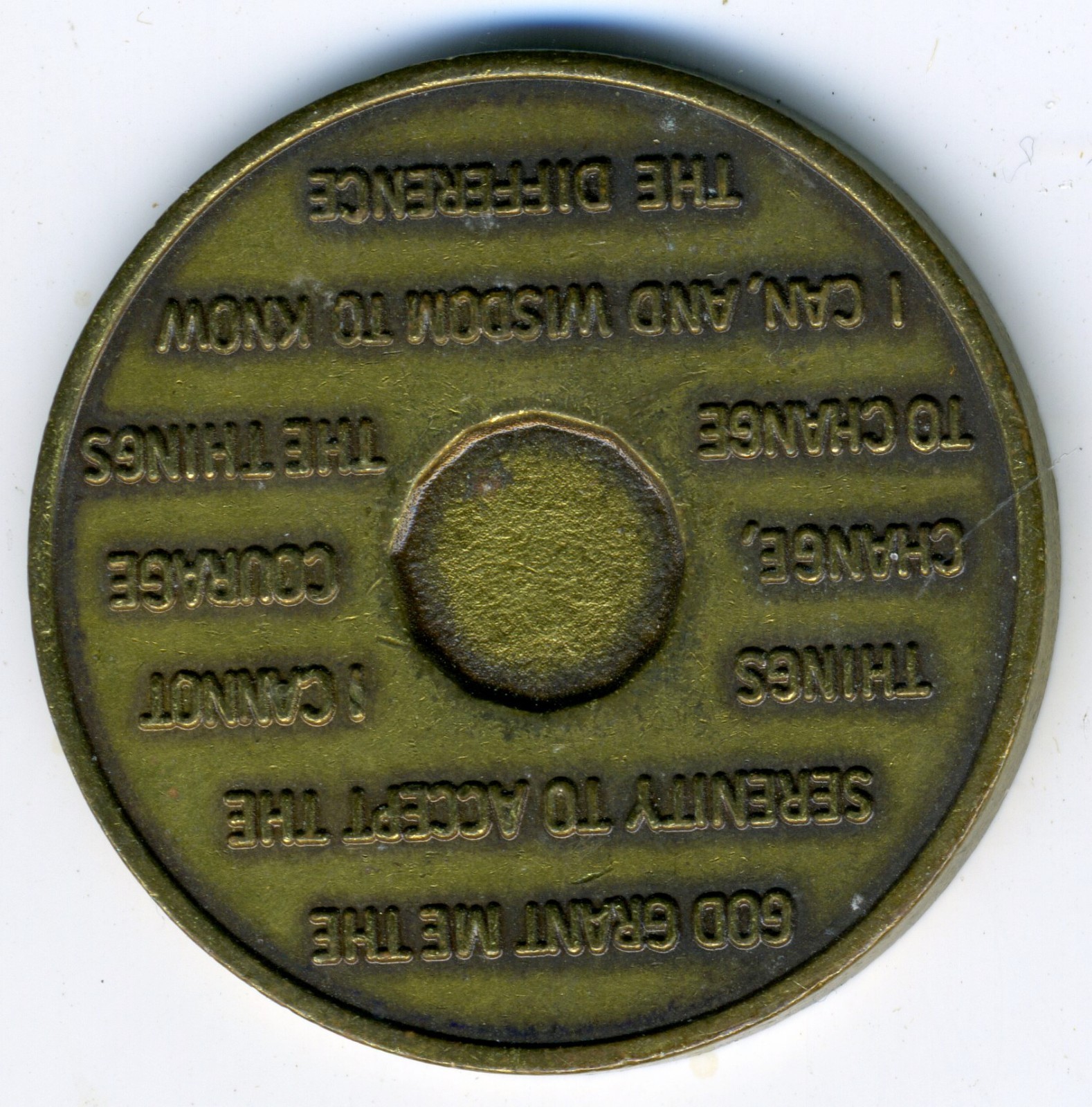 Alcoholics Anonymous 5 Year Sobriety Coin AA Medallion