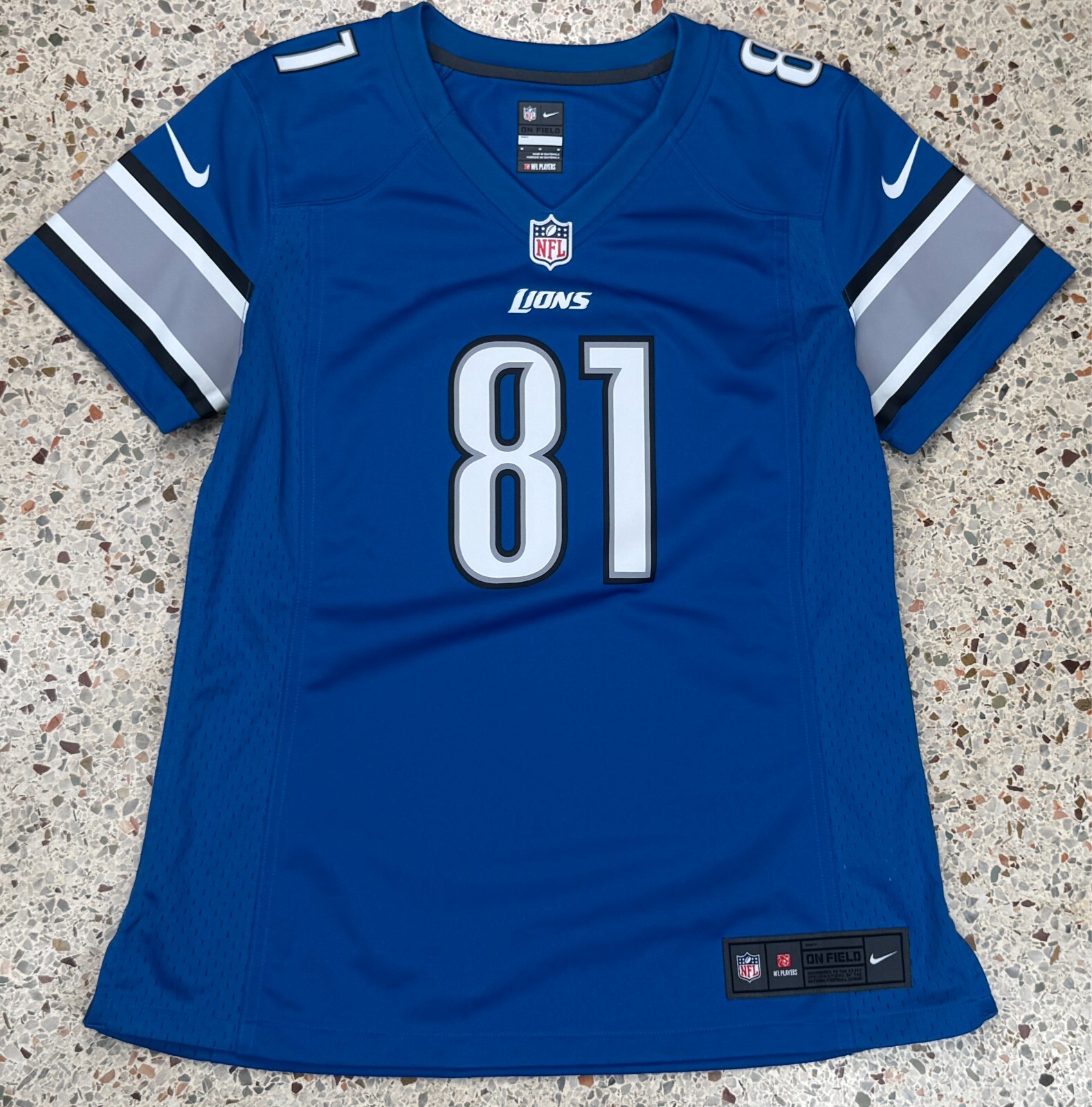 Nike NFL Women's #81 Detroit Lions Calvin Johnson Football