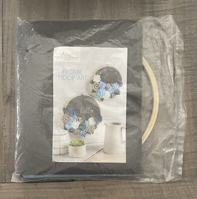 Annie s Creative Woman Floral Hoop Art CWC944 - New Open Box